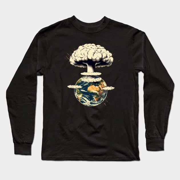 nuclear war atomic bomb Long Sleeve T-Shirt by Anthony88